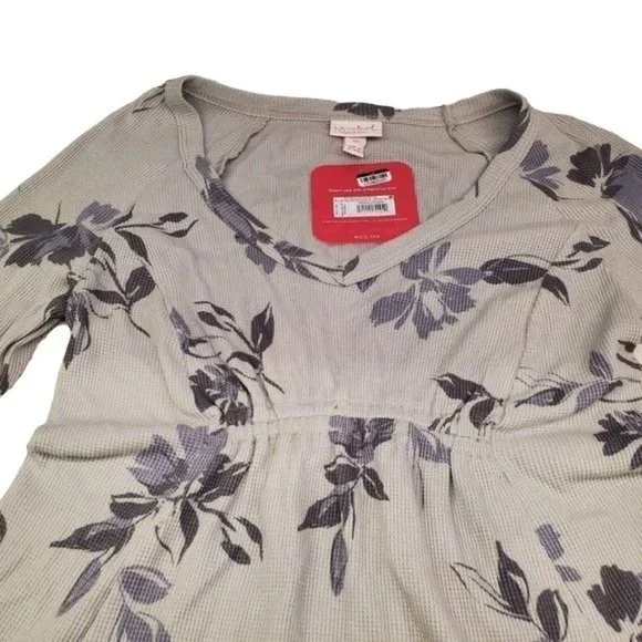 Isabel Maternity Womens Waffle Knit Top Maternity Shirt Maternity Clothes - Picture 4 of 8